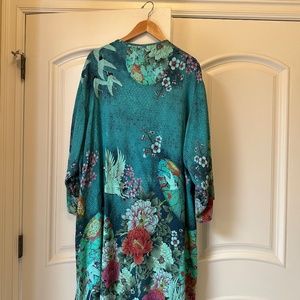 STUNNING CITRON OPEN FRONT DUSTER IN 2X